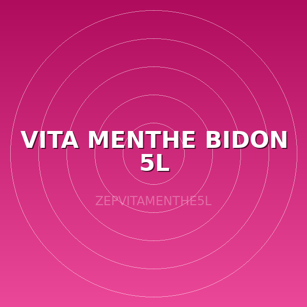 VITA MENTHE BIDON 5L