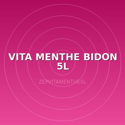 VITA MENTHE BIDON 5L