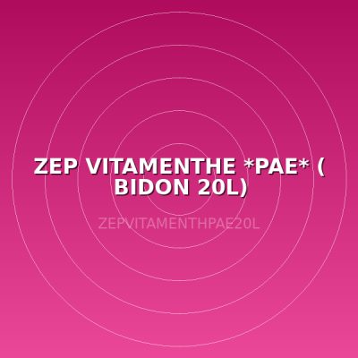 ZEP VITAMENTHE   *PAE*  ( BIDON 20L)