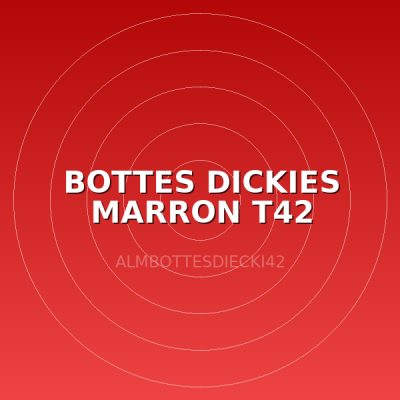 BOTTES DICKIES  MARRON T42