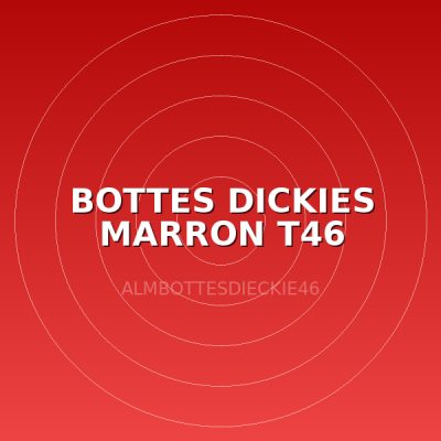 BOTTES DICKIES MARRON T46