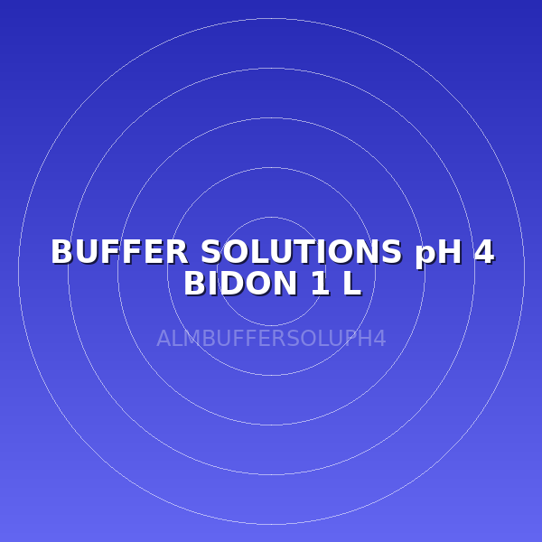 BUFFER SOLUTIONS pH 4 BIDON 1 L