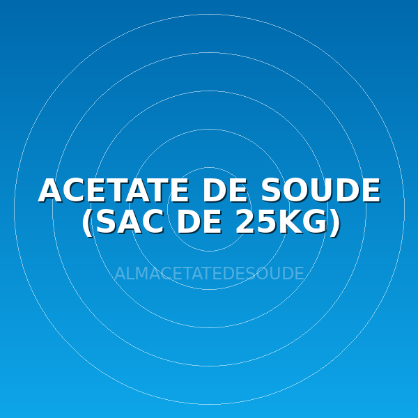 ACETATE DE SOUDE (SAC DE 25KG)