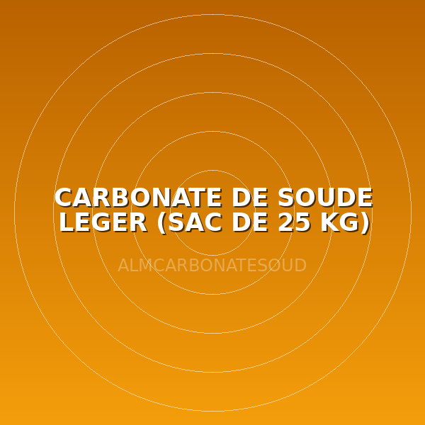 CARBONATE DE SOUDE LEGER (SAC DE 25 KG)