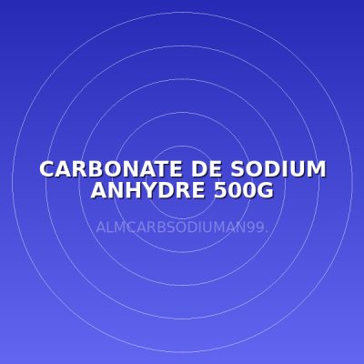 CARBONATE DE SODIUM ANHYDRE 500G