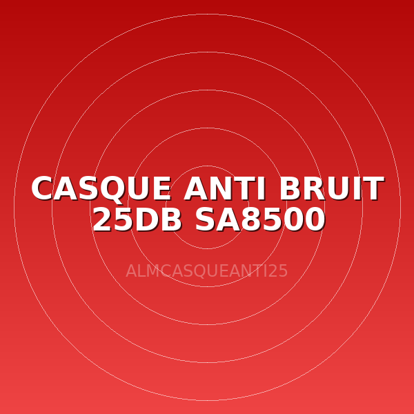 CASQUE ANTI BRUIT 25DB SA8500