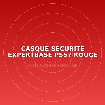 CASQUE SECURITE EXPERTBASE PS57 ROUGE