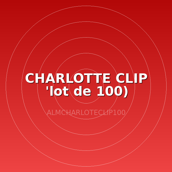 CHARLOTTE CLIP 'lot de 100)
