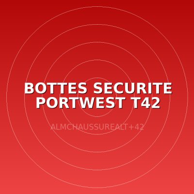 BOTTES SECURITE PORTWEST T42