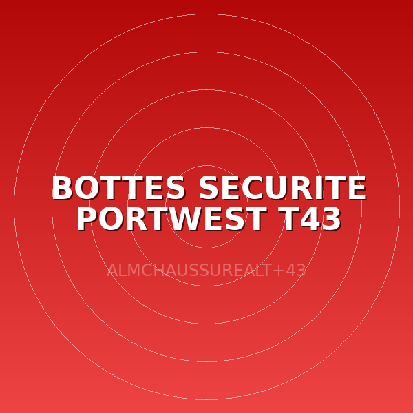 BOTTES SECURITE PORTWEST T43