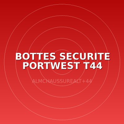 BOTTES SECURITE PORTWEST T44