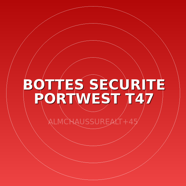 BOTTES SECURITE PORTWEST T47