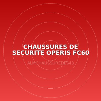 CHAUSSURES DE SECURITE OPERIS FC60 T45