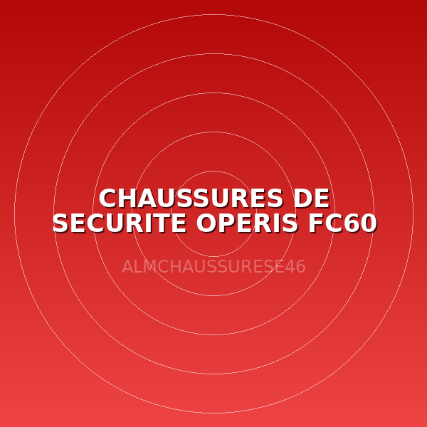 CHAUSSURES DE SECURITE OPERIS FC60 T46