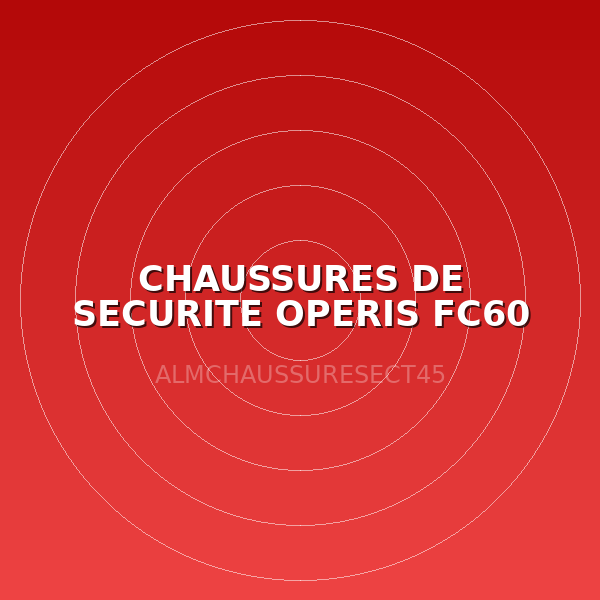 CHAUSSURES DE SECURITE OPERIS FC60 T45