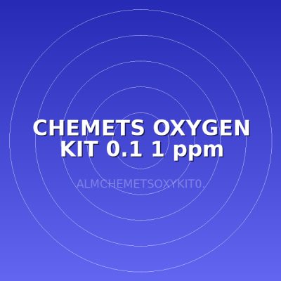 CHEMETS OXYGEN KIT 0.1 1 ppm