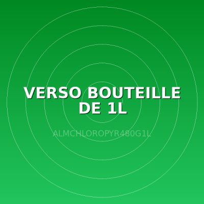 VERSO BOUTEILLE DE 1L