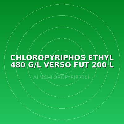 CHLOROPYRIPHOS ETHYL 480 G/L VERSO FUT 200 L