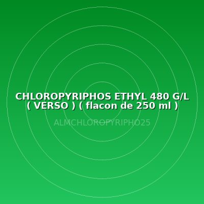 CHLOROPYRIPHOS ETHYL 480 G/L ( VERSO ) ( flacon de 250 ml )