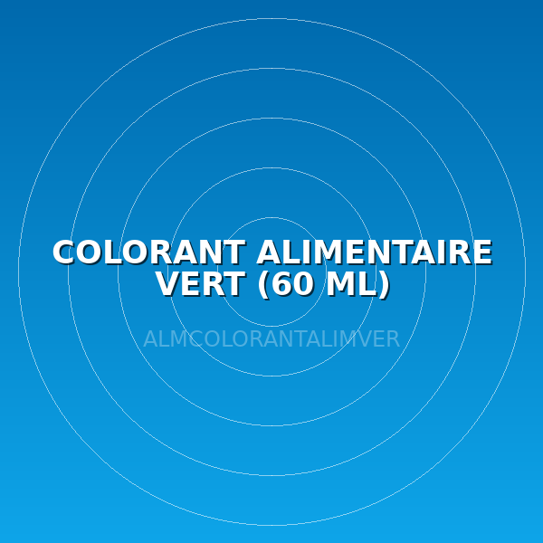 COLORANT ALIMENTAIRE VERT (60 ML)