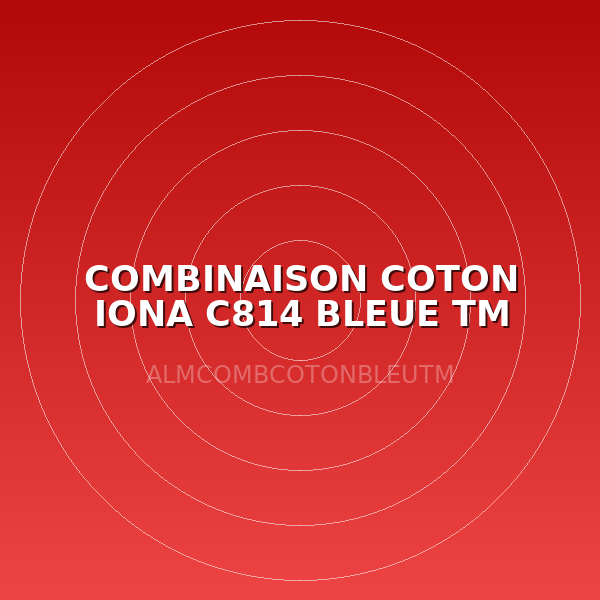 COMBINAISON COTON IONA C814 BLEUE TM