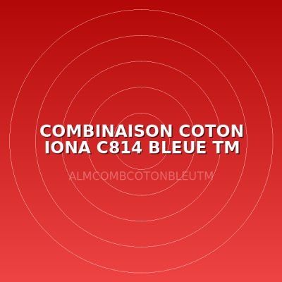 COMBINAISON COTON IONA C814 BLEUE TM