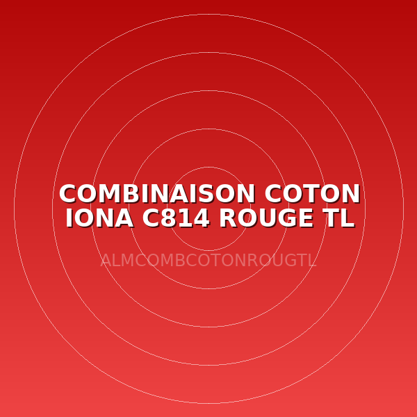 COMBINAISON COTON IONA C814 ROUGE TL