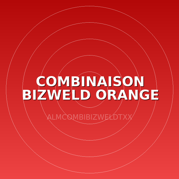 COMBINAISON BIZWELD ORANGE XXL