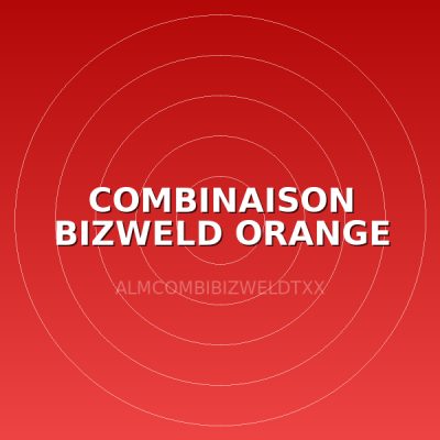COMBINAISON BIZWELD ORANGE XXL