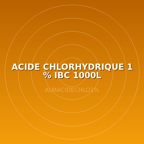 ACIDE CHLORHYDRIQUE 1 % IBC 1000L