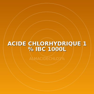ACIDE CHLORHYDRIQUE 1 % IBC 1000L