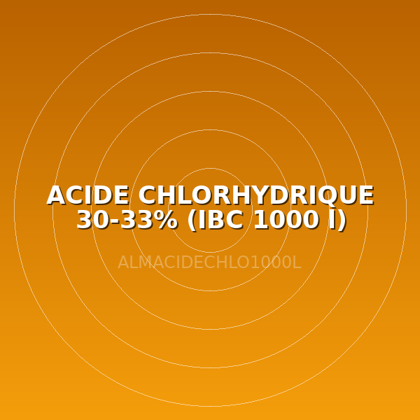 ACIDE CHLORHYDRIQUE 30-33%  (IBC 1000 l)