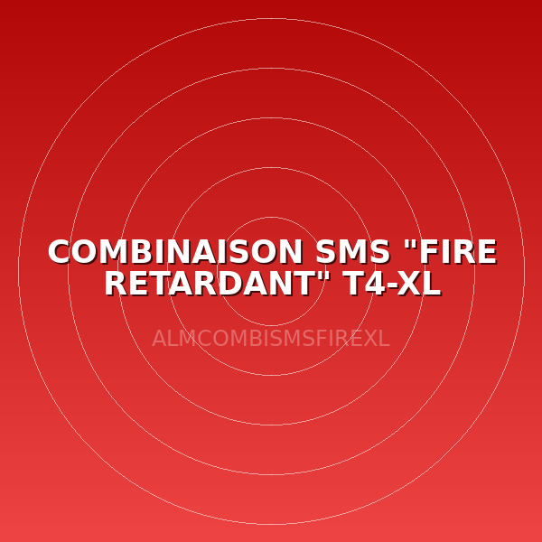 COMBINAISON SMS "FIRE RETARDANT" T4-XL