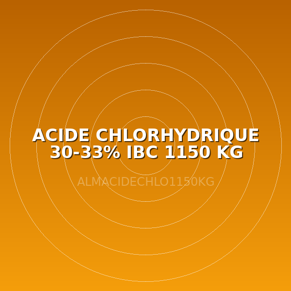 ACIDE CHLORHYDRIQUE 30-33% IBC 1150 KG