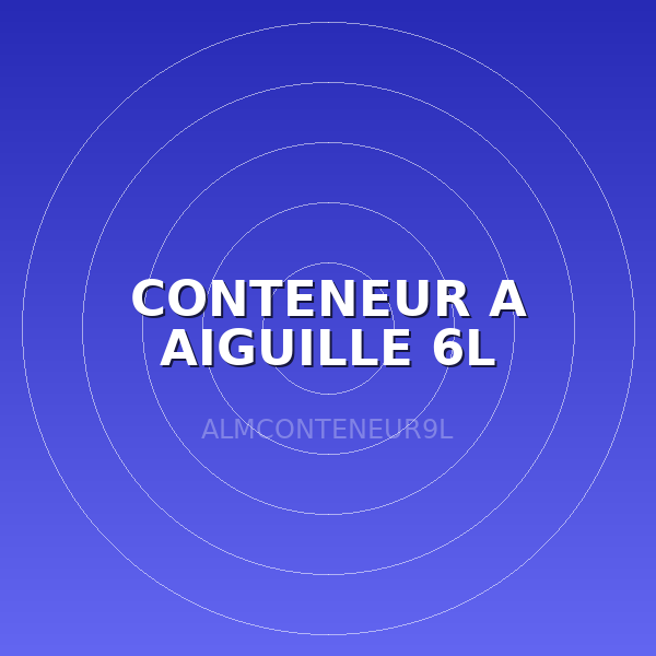 CONTENEUR A AIGUILLE 6L