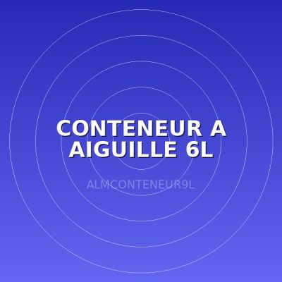 CONTENEUR A AIGUILLE 6L