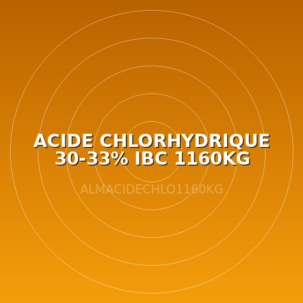 ACIDE CHLORHYDRIQUE 30-33% IBC 1160KG