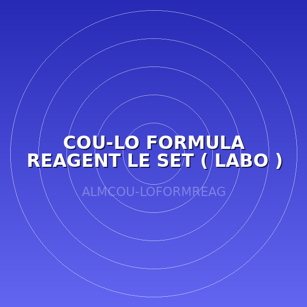COU-LO FORMULA REAGENT LE SET ( LABO )
