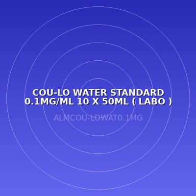 COU-LO WATER STANDARD 0.1MG/ML 10 X 50ML ( LABO )