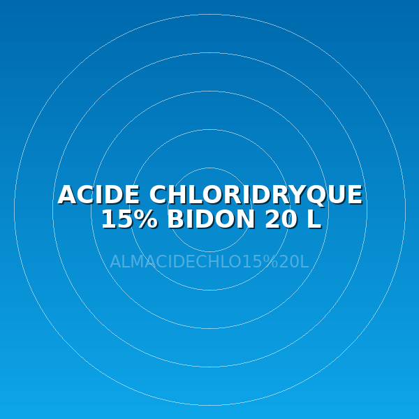 ACIDE CHLORIDRYQUE 15% BIDON 20 L