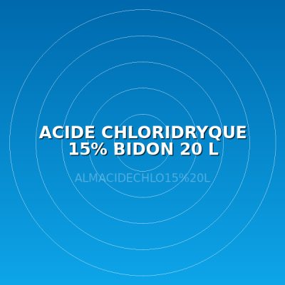 ACIDE CHLORIDRYQUE 15% BIDON 20 L