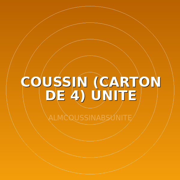 COUSSIN (CARTON DE 4) UNITE