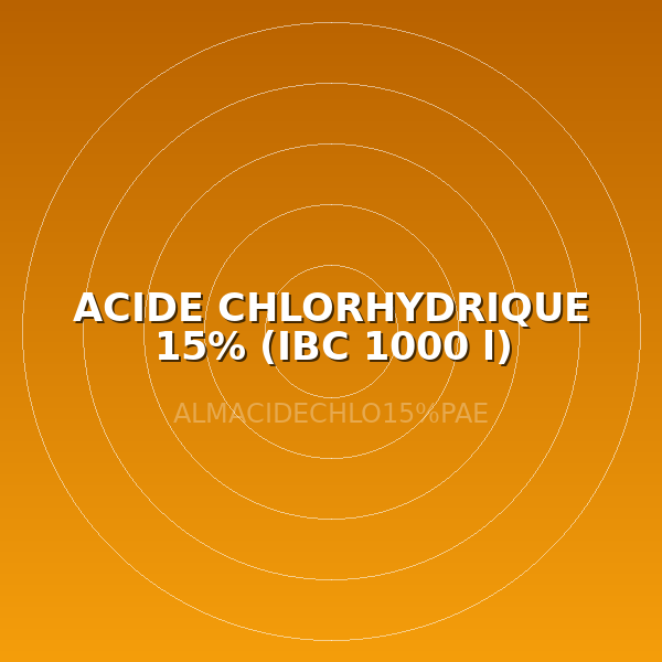ACIDE CHLORHYDRIQUE 15% (IBC 1000 l)
