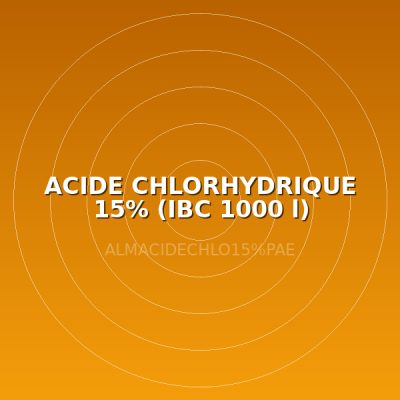 ACIDE CHLORHYDRIQUE 15% (IBC 1000 l)