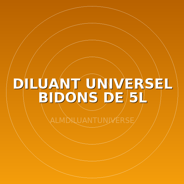 DILUANT UNIVERSEL BIDONS DE 5L