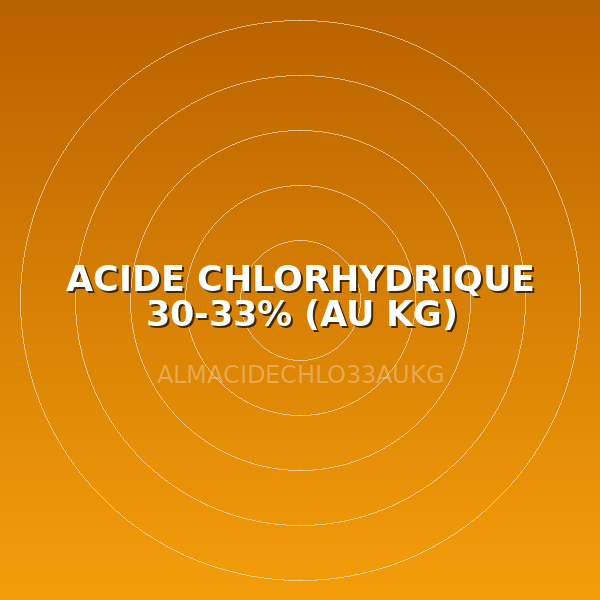 ACIDE CHLORHYDRIQUE 30-33% (AU KG)