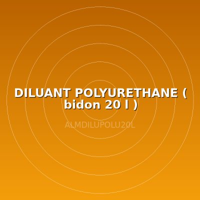DILUANT POLYURETHANE ( bidon  20 l )