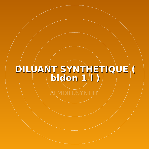 DILUANT SYNTHETIQUE ( bidon 1 l )