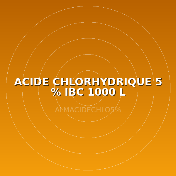 ACIDE CHLORHYDRIQUE 5 % IBC 1000 L