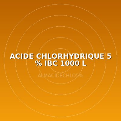 ACIDE CHLORHYDRIQUE 5 % IBC 1000 L